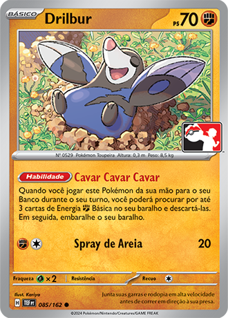 Drilbur, Play! Pokémon Pacote de Prêmio Série 7 085