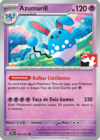 Azumarill, Play! Pokémon Pacote de Prêmio Série 7 074