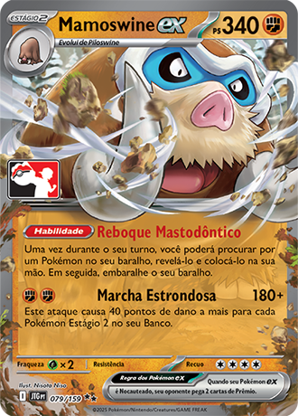 Mamoswine ex, Play! Pokémon Pacote de Prêmio Série 7 079