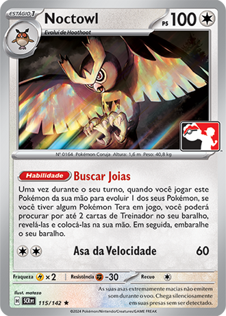 Noctowl, Play! Pokémon Pacote de Prêmio Série 7 115