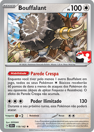 Bouffalant, Play! Pokémon Pacote de Prêmio Série 7 119