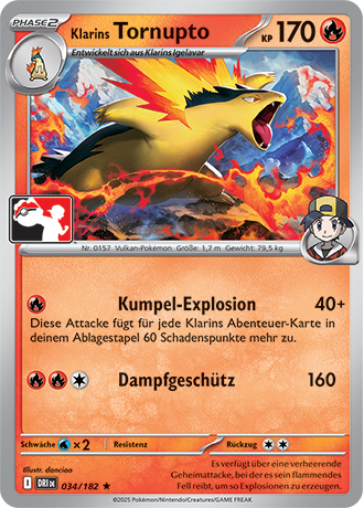 Pokémon-Sammelkartenspiel-Karte: Klarins Tornupto