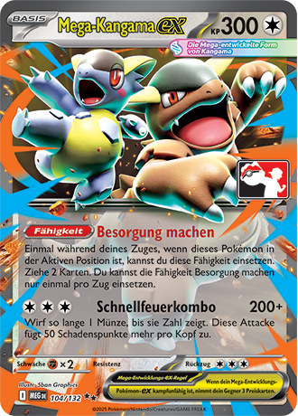 Pokémon-Sammelkartenspiel-Karte: Mega-Kangama-ex