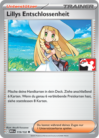 Pokémon-Sammelkartenspiel-Karte: Lillys Entschlossenheit