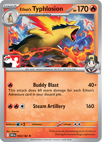 Pokémon TCG card: Ethan’s Typhlosion