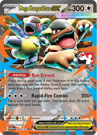 Pokémon TCG card: Mega Kangaskhan ex