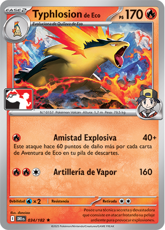Carta de JCC Pokémon: Typhlosion de Ethan