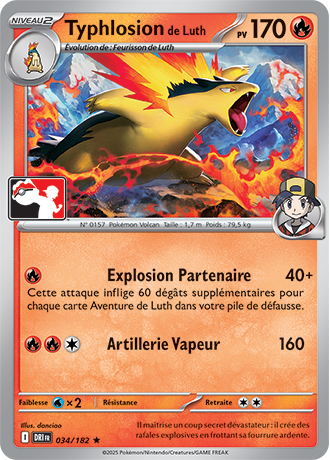 Carte du JCC Pokémon : Typhlosion de Luth