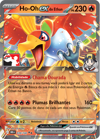 Ho-Oh ex do Ethan, Play! Pokémon Pacote de Prêmio Série 8 039