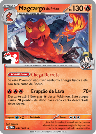 Magcargo do Ethan, Play! Pokémon Pacote de Prêmio Série 8 036