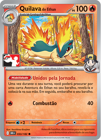 Quilava do Ethan, Play! Pokémon Pacote de Prêmio Série 8 033