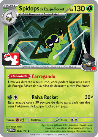 Spidops da Equipe Rocket, Play! Pokémon Pacote de Prêmio Série 8 020
