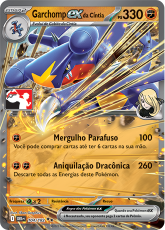 Garchomp ex da Cíntia, Play! Pokémon Pacote de Prêmio Série 8 104