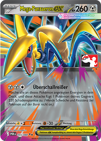 Pokémon-Sammelkartenspiel-Karte: Mega-Panzaeron-ex