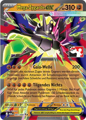 Pokémon-Sammelkartenspiel-Karte: Mega-Zygarde-ex