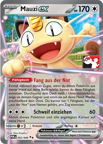 Pokémon-Sammelkartenspiel-Karte: Mauzi-ex