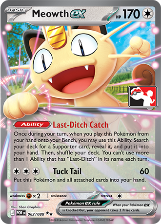 Pokémon TCG card: Meowth ex