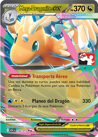 Carta de JCC Pokémon: Mega-Dragonite ex
