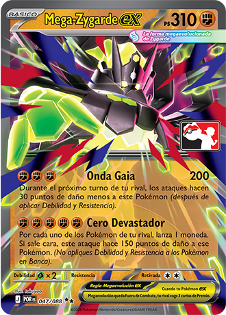 Carta de JCC Pokémon: Mega-Zygarde ex