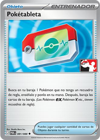 Carta de JCC Pokémon: Pokétableta