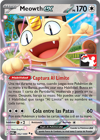Carta de JCC Pokémon: Meowth ex