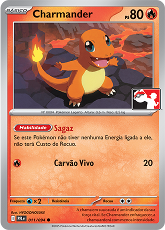 Charmander, Play! Pokémon Pacote de Prêmio Série 9 011
