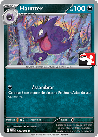 Haunter, Play! Pokémon Pacote de Prêmio Série 9 049