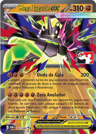 Carta do Pokémon Estampas Ilustradas: Mega Zygarde ex