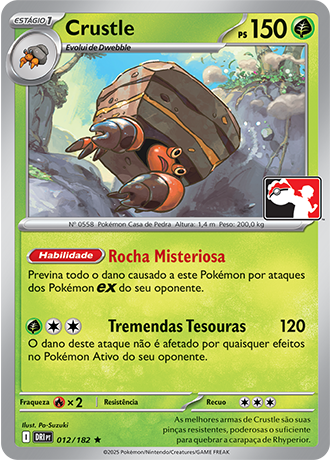 Crustle, Play! Pokémon Pacote de Prêmio Série 9 012