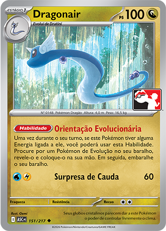 Dragonair, Play! Pokémon Pacote de Prêmio Série 9 151