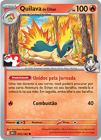 Quilava do Ethan, Play! Pokémon Pacote de Prêmio Série 9 033